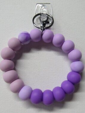 Shades of Purple Keychain Ring